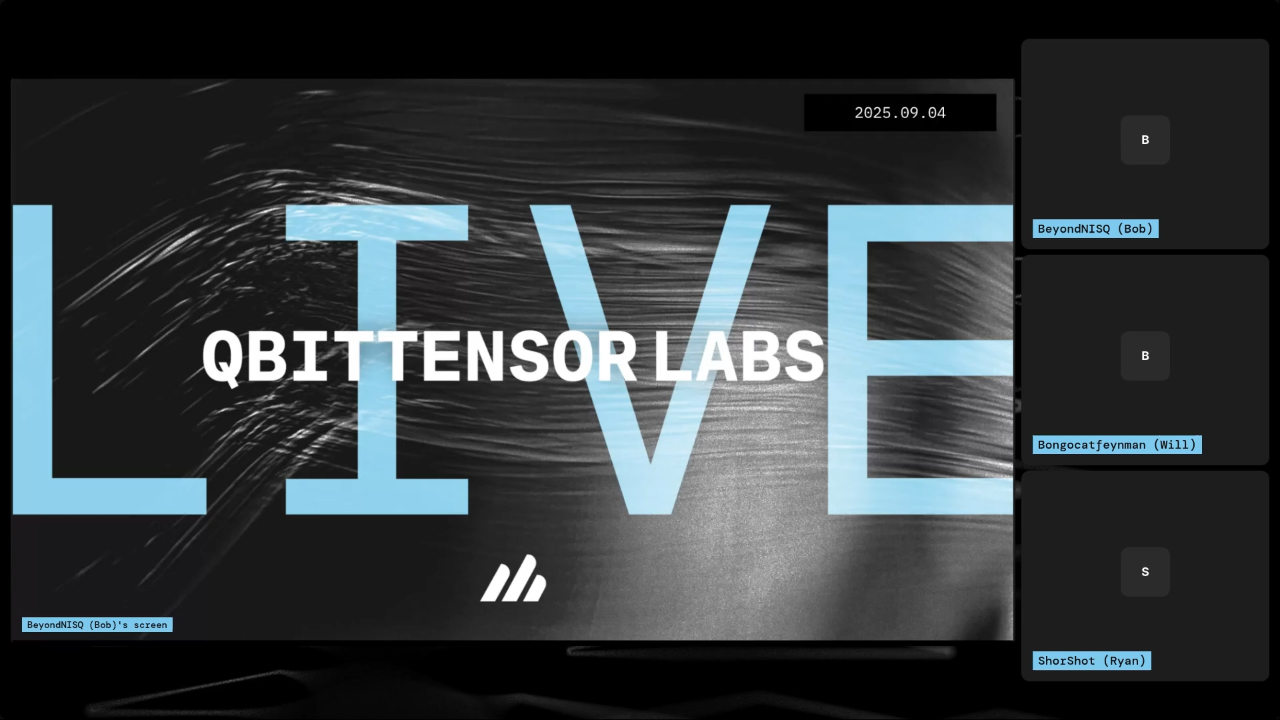 qBitTensor Labs First Broadcast
